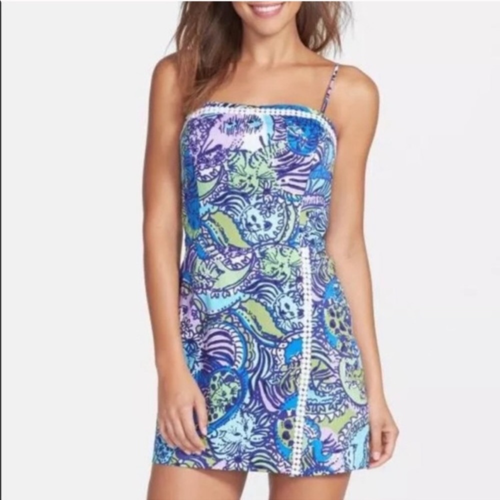 Lilly Pulitzer Cattitude Jesse Romper EUC